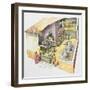 Italy, Campania Region, Ercolano, Reconstructed Bakery-null-Framed Premium Giclee Print