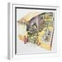 Italy, Campania Region, Ercolano, Reconstructed Bakery-null-Framed Premium Giclee Print