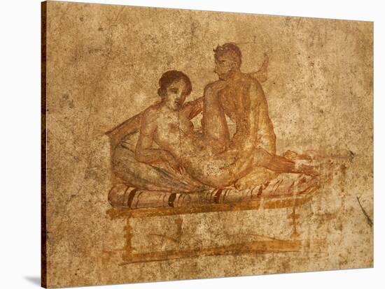 Italy, Campania Region, Naples Province, Pompei, House of Vettii, Erotic Fresco-null-Stretched Canvas