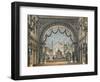 Italy, Catania, Entrance Hall of Castle of Montolino, Set Design for Opera La Straniera-null-Framed Giclee Print