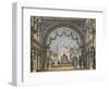 Italy, Catania, Entrance Hall of Castle of Montolino, Set Design for Opera La Straniera-null-Framed Giclee Print
