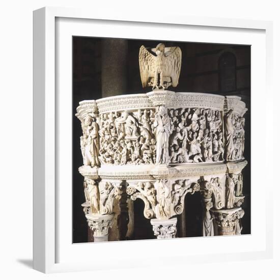 Italy, Cathedral of Pisa, Pergamon or Pulpit, 1301-1310-Giovanni Pisano-Framed Giclee Print