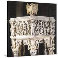 Italy, Cathedral of Pisa, Pergamon or Pulpit, 1301-1310-Giovanni Pisano-Stretched Canvas