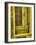 Italy, Chiusure. Infrared image of old door in typical buildings in the village.-Terry Eggers-Framed Photographic Print