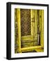 Italy, Chiusure. Infrared image of old door in typical buildings in the village.-Terry Eggers-Framed Photographic Print