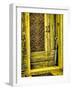 Italy, Chiusure. Infrared image of old door in typical buildings in the village.-Terry Eggers-Framed Photographic Print