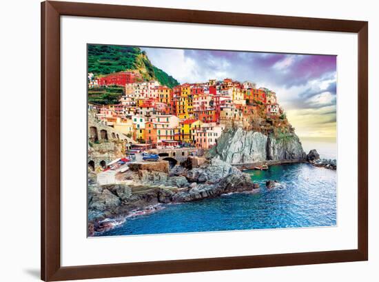 Italy Cinque Terre Manarola-null-Framed Poster