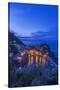 Italy, Cinque Terre, Vernazza at Dawn-Rob Tilley-Stretched Canvas