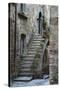 Italy, Civita de Bagnoregio Staircase-John Ford-Stretched Canvas