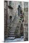 Italy, Civita de Bagnoregio Staircase-John Ford-Mounted Photographic Print