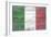 Italy Country Flag - Barnwood Painting-Lantern Press-Framed Art Print