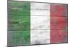 Italy Country Flag - Barnwood Painting-Lantern Press-Mounted Art Print
