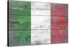 Italy Country Flag - Barnwood Painting-Lantern Press-Stretched Canvas