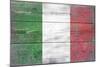 Italy Country Flag - Barnwood Painting-Lantern Press-Mounted Art Print