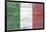 Italy Country Flag - Barnwood Painting-Lantern Press-Framed Art Print