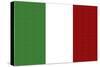 Italy Country Flag - Letterpress-Lantern Press-Stretched Canvas