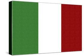 Italy Country Flag - Letterpress-Lantern Press-Stretched Canvas