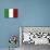 Italy Country Flag - Letterpress-Lantern Press-Art Print displayed on a wall