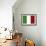 Italy Country Flag - Letterpress-Lantern Press-Framed Art Print displayed on a wall