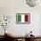 Italy Country Flag - Letterpress-Lantern Press-Framed Art Print displayed on a wall