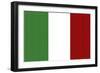 Italy Country Flag - Letterpress-Lantern Press-Framed Art Print