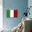 Italy Country Flag - Letterpress-Lantern Press-Art Print displayed on a wall