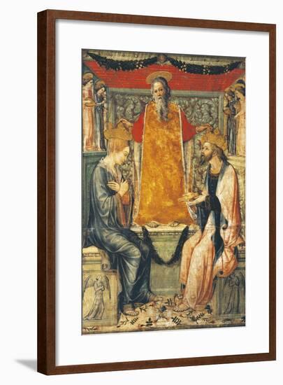 Italy, Cremona, the Coronation of the Virgin and Christ-null-Framed Giclee Print