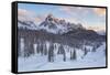 Italy, Dolomites, Veneto, Cadini Misurina on Sunset-Anne Maenurm-Framed Stretched Canvas