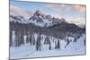 Italy, Dolomites, Veneto, Cadini Misurina on Sunset-Anne Maenurm-Mounted Photographic Print