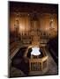 Italy, Emilia-Romagna, Bologna, Archiginnasio Palace, Interior of Anatomy Theatre-null-Mounted Giclee Print