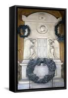 Italy, Emilia-Romagna, Bologna, Certosa Cemetery, Funeral Monument for Marco Minghetti-Cincinnato Baruzzi-Framed Stretched Canvas