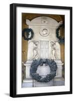Italy, Emilia-Romagna, Bologna, Certosa Cemetery, Funeral Monument for Marco Minghetti-Cincinnato Baruzzi-Framed Premium Giclee Print