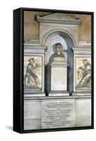 Italy, Emilia-Romagna, Bologna, Certosa Cemetery, Main Cloister, Funeral Monument for Paolo Costa-null-Framed Stretched Canvas