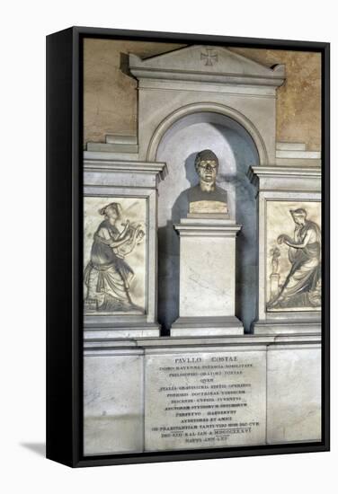 Italy, Emilia-Romagna, Bologna, Certosa Cemetery, Main Cloister, Funeral Monument for Paolo Costa-null-Framed Stretched Canvas