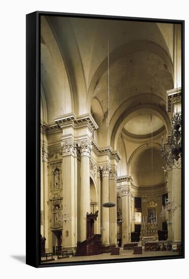 Italy, Emilia-Romagna, Bologna, Interior of San Salvatore Church-null-Framed Stretched Canvas