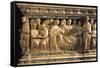 Italy, Emilia-Romagna, Bologna, Saint Dominic Basilica, Reginald of Orleans Sarcophagus Detail-null-Framed Stretched Canvas