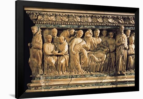 Italy, Emilia-Romagna, Bologna, Saint Dominic Basilica, Reginald of Orleans Sarcophagus Detail-null-Framed Giclee Print