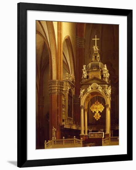 Italy, Emilia-Romagna, Bologna, Saint Petronius Basilica, Main Altar Tribune-null-Framed Giclee Print
