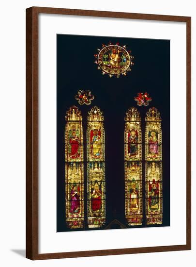 Italy, Emilia-Romagna, Bologna, Saint Petronius Basilica, Stained-Glass-null-Framed Giclee Print