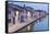 Italy, Emilia Romagna, Comacchio Houses by a Canal-Roberto Cattini-Framed Stretched Canvas