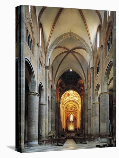 Italy, Emilia-Romagna, Piacenza, Cathedral of Santa Giustina and Santa Maria Assunta, Central Aisle-null-Stretched Canvas