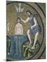 Italy, Emilia Romagna, Ravenna, Arian Baptistery, Cupula, Baptism of Christ, Mosaic-null-Mounted Giclee Print