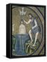 Italy, Emilia Romagna, Ravenna, Arian Baptistery, Cupula, Baptism of Christ, Mosaic-null-Framed Stretched Canvas