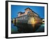 Italy, Emilia-Romagna Region, Fontanellato Castle of Sanvitale at Night-null-Framed Giclee Print