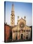 Italy, Emilia Romagna Region, Modena, Facade of Cathedral and Ghirlandina Tower-null-Stretched Canvas