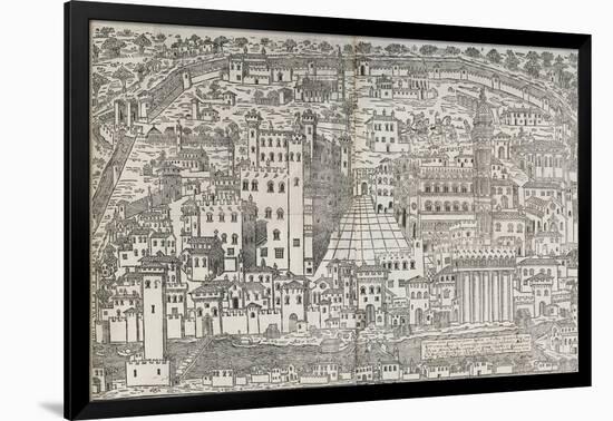 Italy, Ferrara, View of Castello Estense-null-Framed Giclee Print