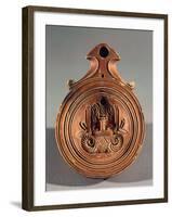 Italy, Fictile Votive Lamp with Jupiter Ammon Head from the Rebatto Tomb of Ateste-null-Framed Giclee Print