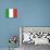 Italy Flag Art Print Poster-null-Stretched Canvas displayed on a wall