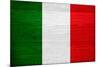 Italy Flag Design with Wood Patterning - Flags of the World Series-Philippe Hugonnard-Mounted Art Print