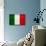 Italy Flag Design with Wood Patterning - Flags of the World Series-Philippe Hugonnard-Mounted Art Print displayed on a wall